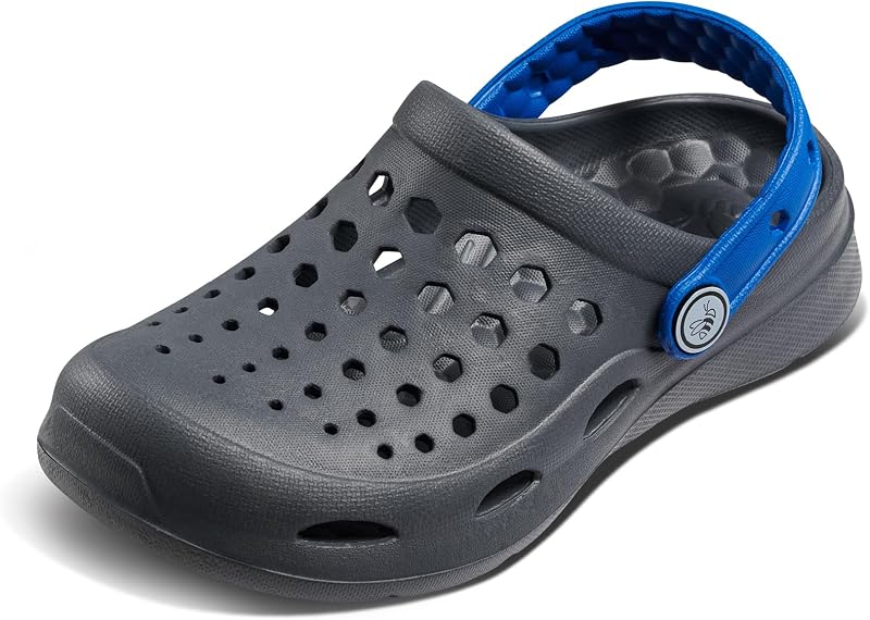 Joybees UKCLG.CHS.0607 Kids Active Clog Solid Charcoal/Sport Blue C6/C7