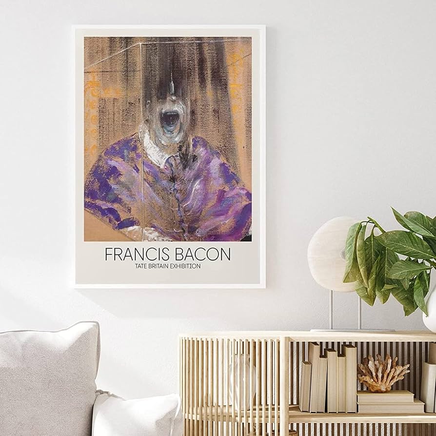 Amazon.co.jp: フランシスベーコンポスター抽象図壁アートパネル