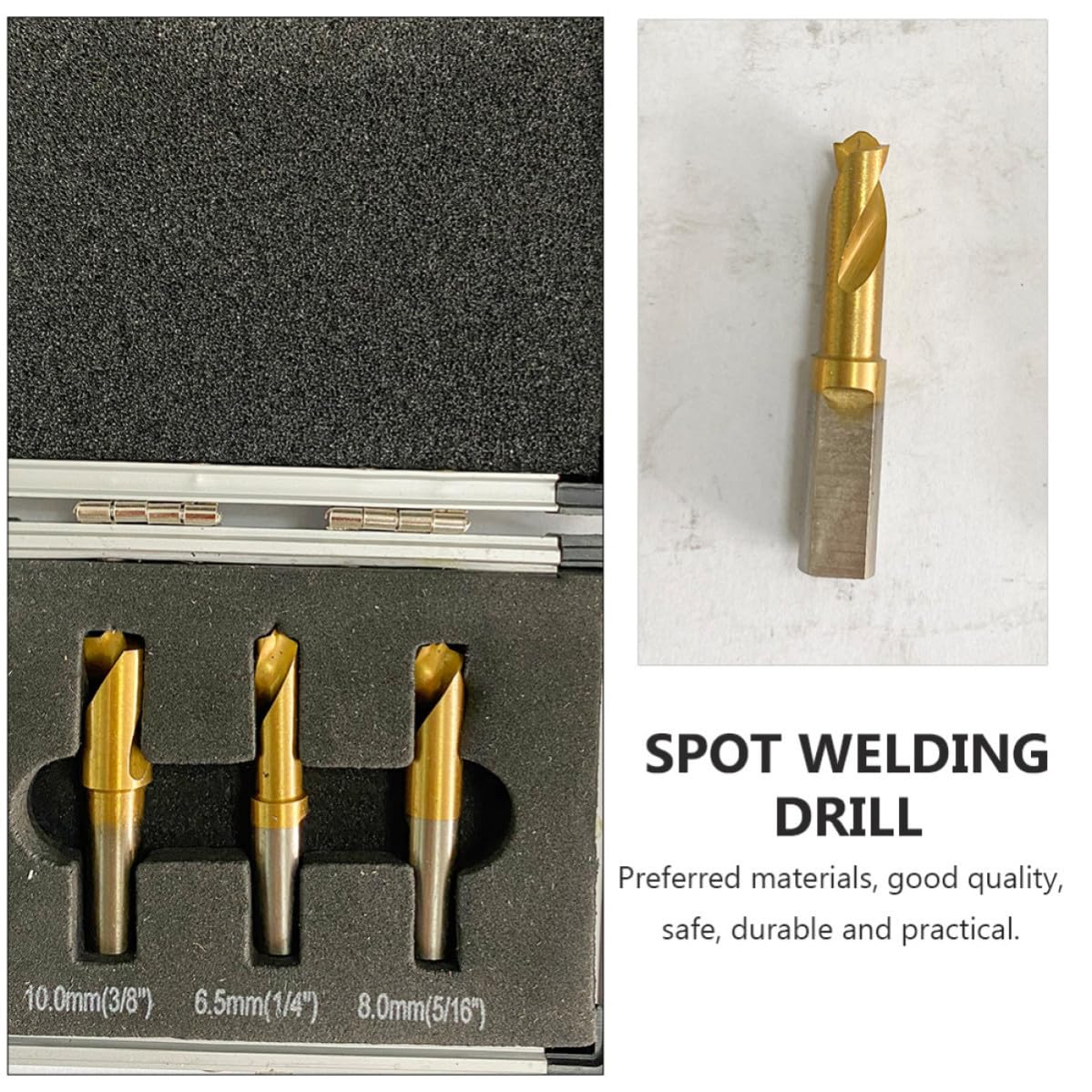 Hss Cobalt Spot Weld Drill Bit Set 8mm 6.5mm 10mm