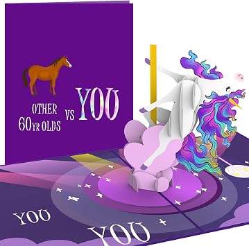 Liif 3D Pop-Up Birthday Card, 7 in x 5 in, Laser Cut and Assembled by Hand, with Separate Note and Envelope Included