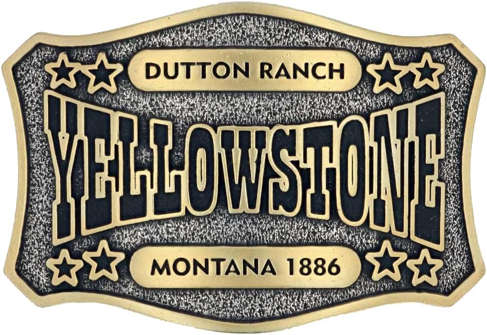 Montana Silversmiths Officially Licensed Yellowstone Attitude Belt Buckle (A911YEL)