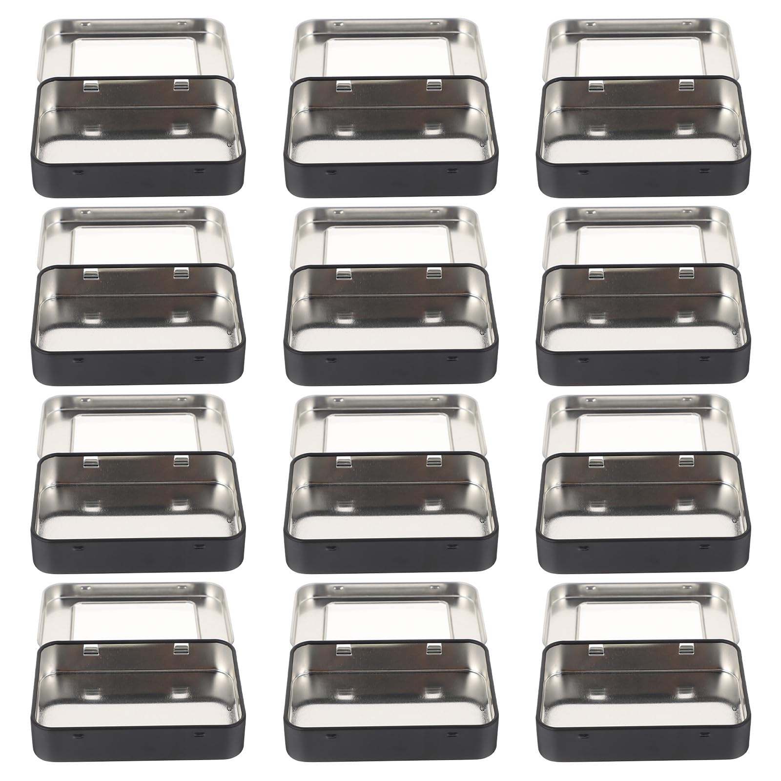 Boîte de rangement blanc clés USB : organisateur léger compact avec couvercle transparent x12