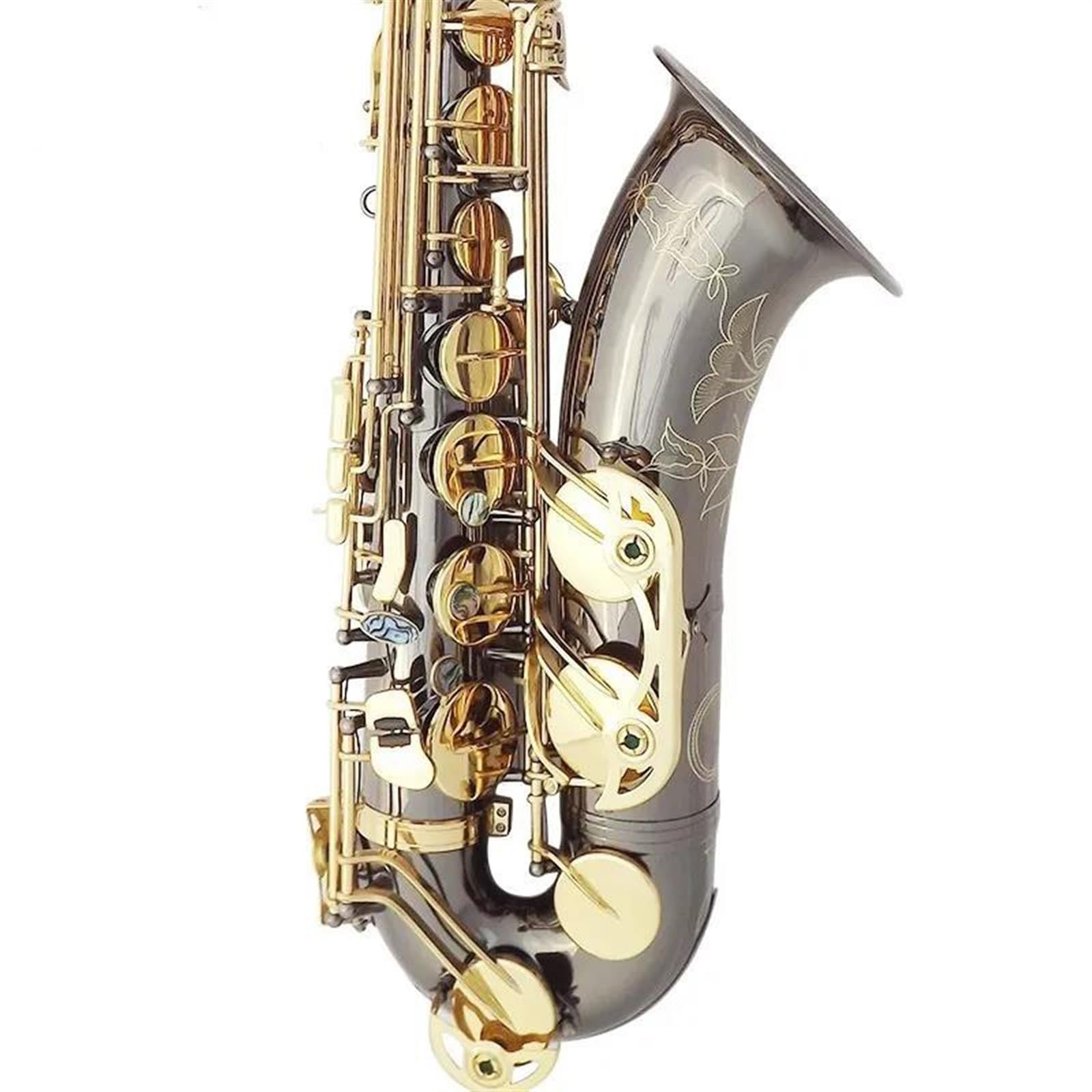 Saksofon Profesjonalny Saksofon Tenorowy Saksofon B-płaski Grający Profesjonalnie Akapit Music Black