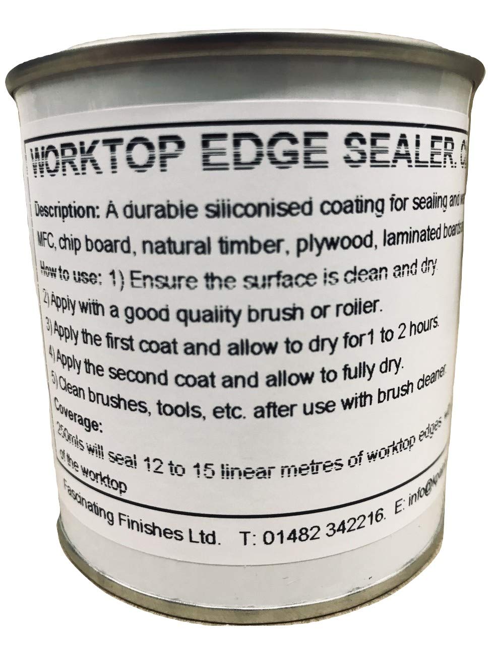 1 x 250ml Work Top Edge Sealer – Clear. Seals and Waterproofs Sawn Or ...