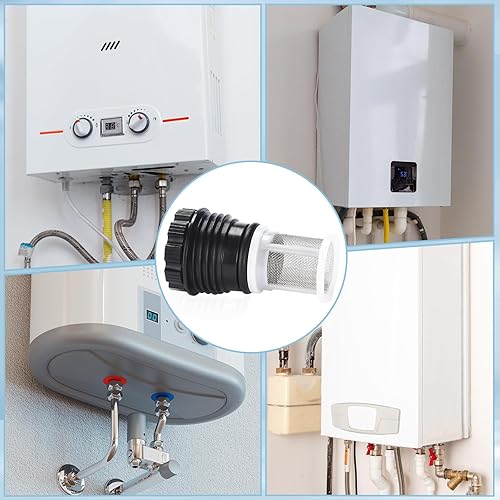 Miniatura 2 de H98-510-S - Conjunto de pantalla de entrada del calentador de agua sin tanque, para calentador de agua sin tanque Rinnai, pantalla de filtro Rinnai