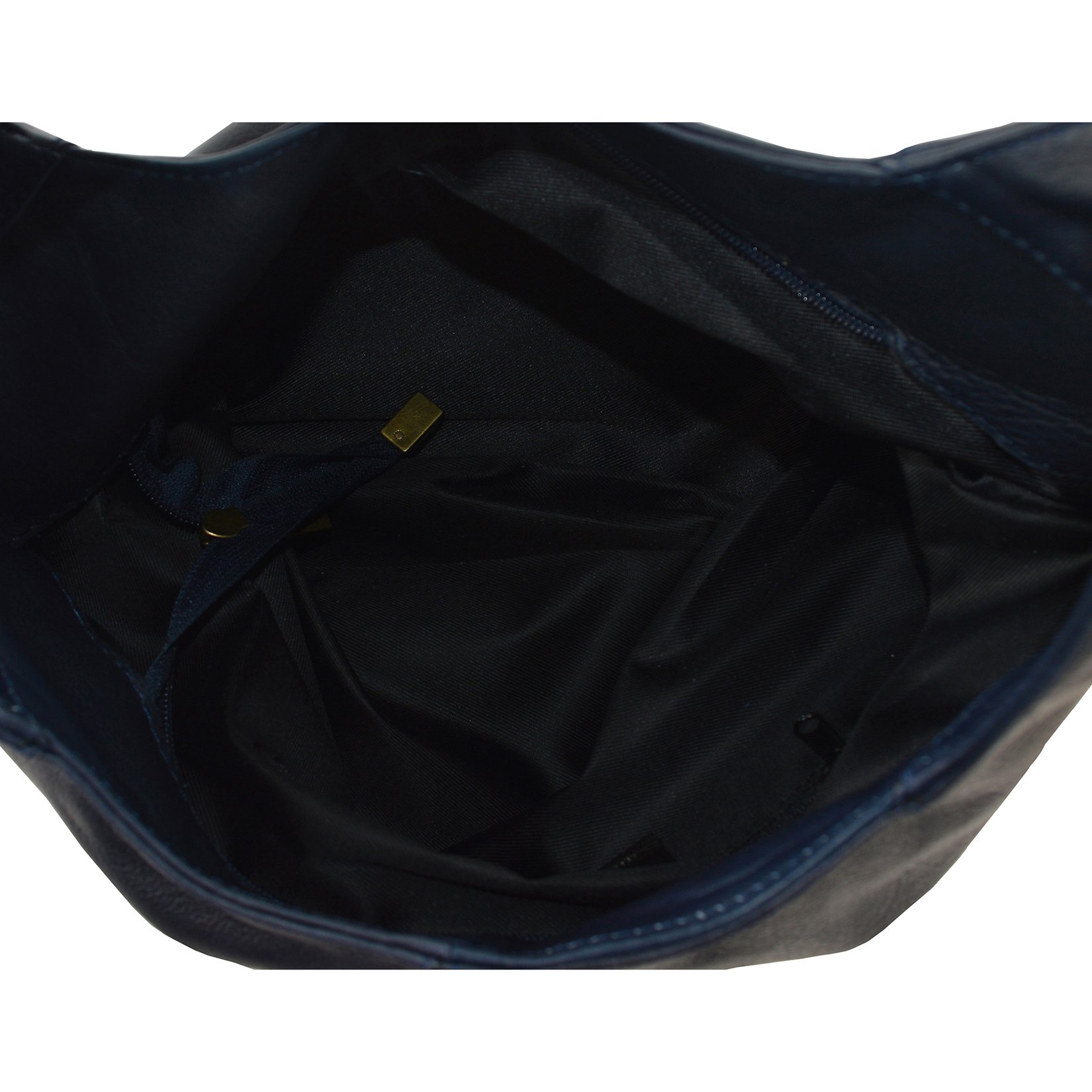 CTM Borsa a spalla da donna in vera pelle made in Italy D6170 - 41x55x12 Cm
