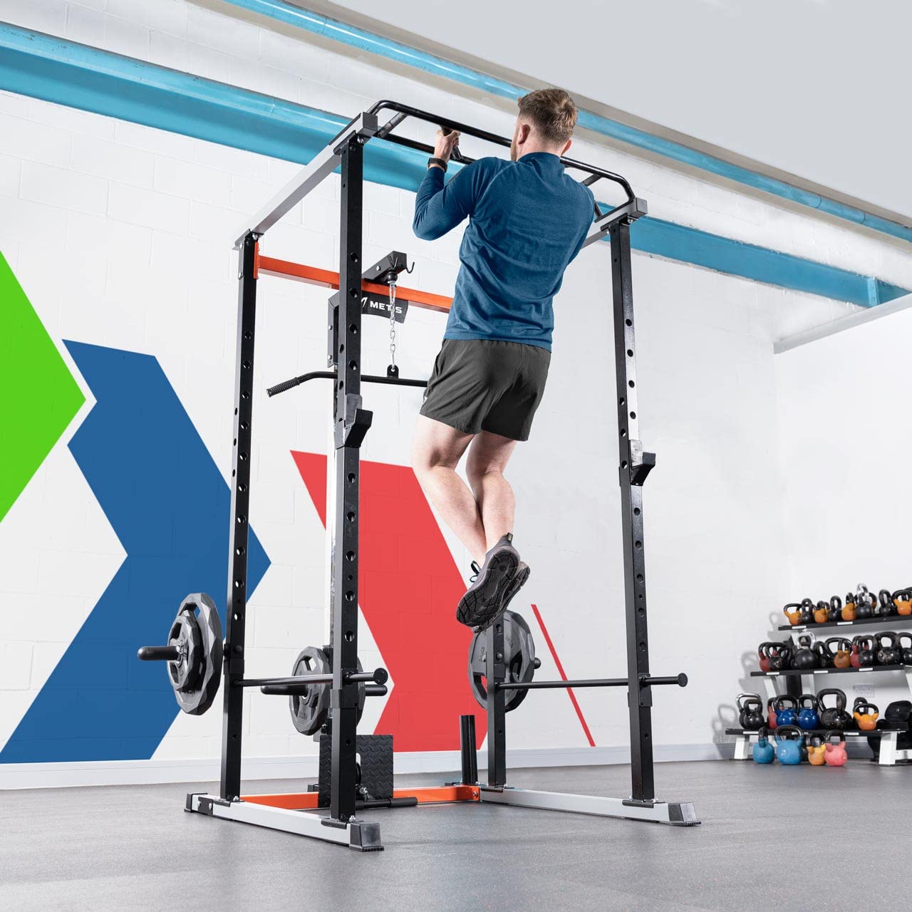 METIS Power Rack Replacement Parts – Heavy‑Duty Replacement Equipment for Enhanced Home and Commercial Gym Performance (Pull Up Bar)