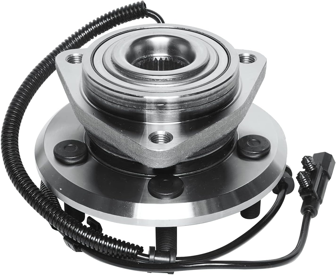 Detroit Axle - Front 4pc Wheel Bearing Hubs Kit for 07-11 Dodge Nitro, 08-12 Jeep Liberty, 2 Wheel Bearing & Hubs 2 Sway Bar End Links 2008 2009 2010 2011 Replacement