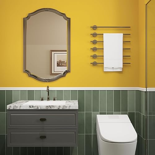 Miniatura 5 de Laatse Papel tapiz amarillo vintage para despegar y pegar, papel de contacto amarillo vintage de 23.6 x 393.7 pulgadas, vinilo impermeable,