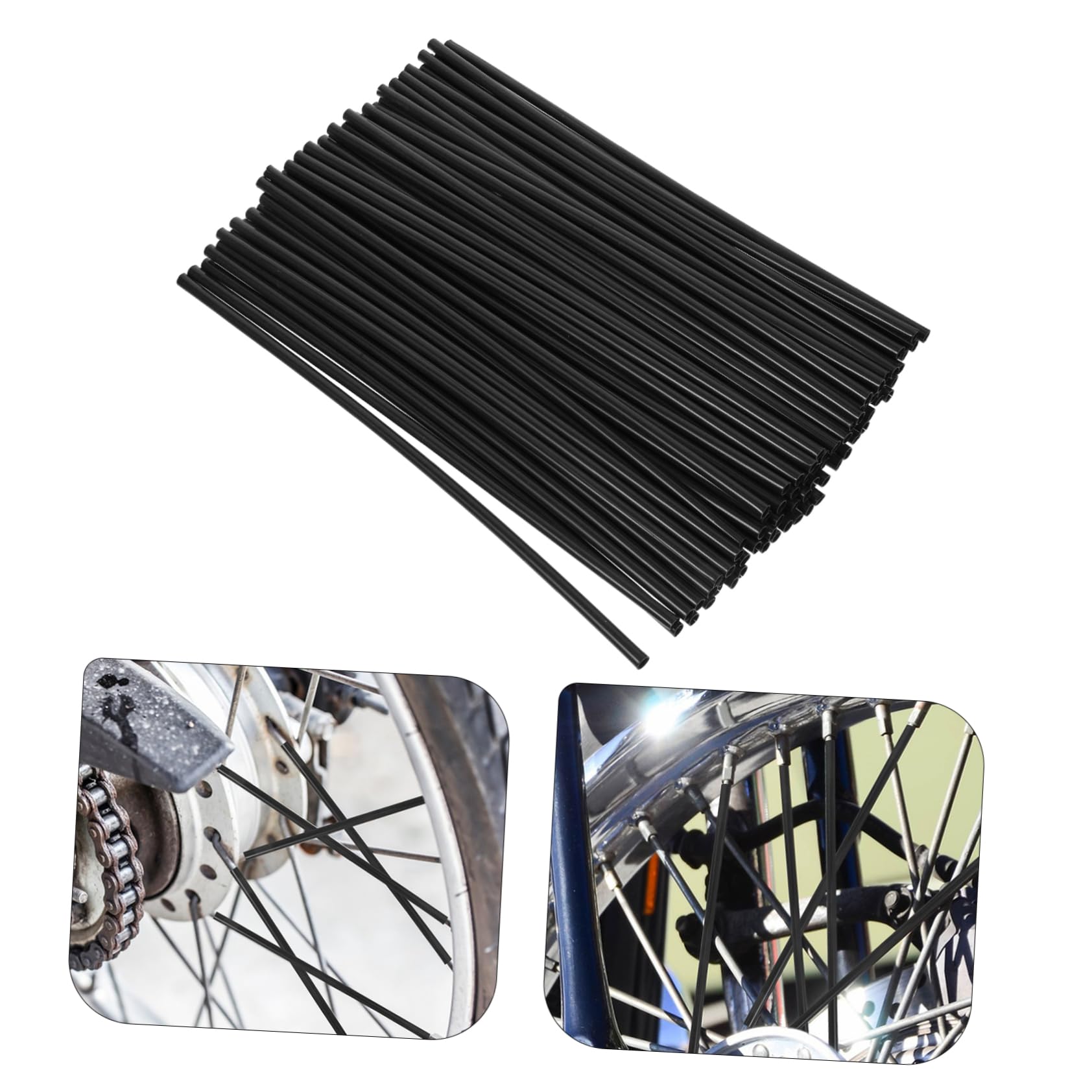 PartyKindom Motorcycle Accessories Covers Rim Wraps Sleeves for Bike Rim Decorations