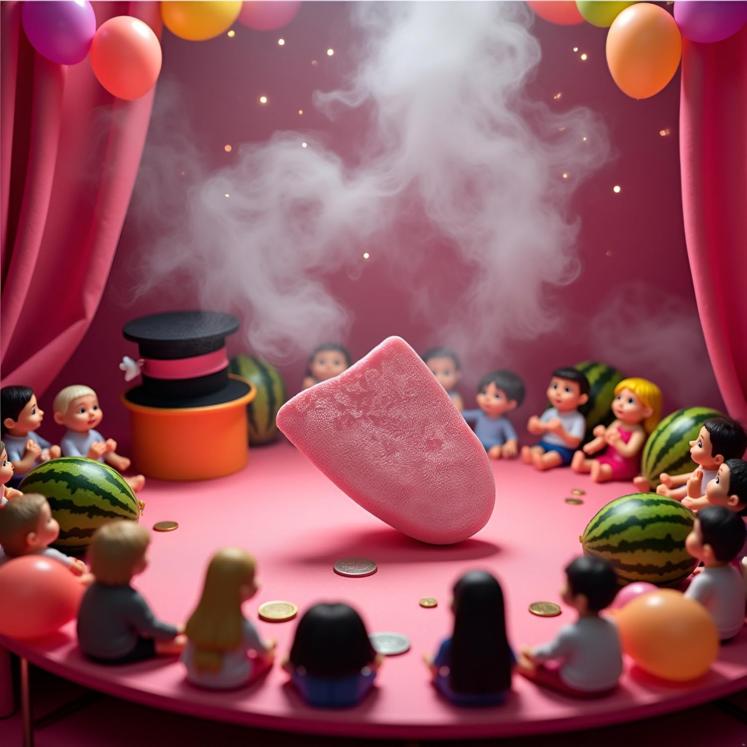 Realistic Fake Tongue Prank Magic Trick, Small, Pink, Horror, Magic,