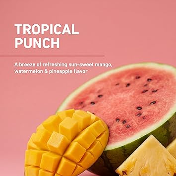 Isopure Clear Whey Isolate Protein Powder, Lactose Free, Gluten Free, Naturally Flavored, Tropical Punch, 20g Protein Per Serving, 14.1 Oz, 16 Servings (Packaging May Vary)