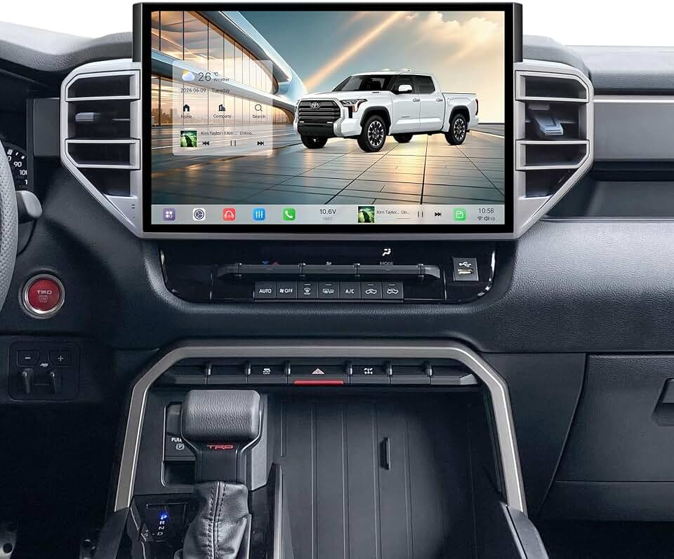 Car Stereo for Toyota Tundra 2022-2026 with Wireless Carplay & Android Auto, Android 13 Radio Head Unit with 14.6" Touchscreen, 4GB+64GB, 4G WiFi GPS Navigation FM/AM SWC, Plug & Play