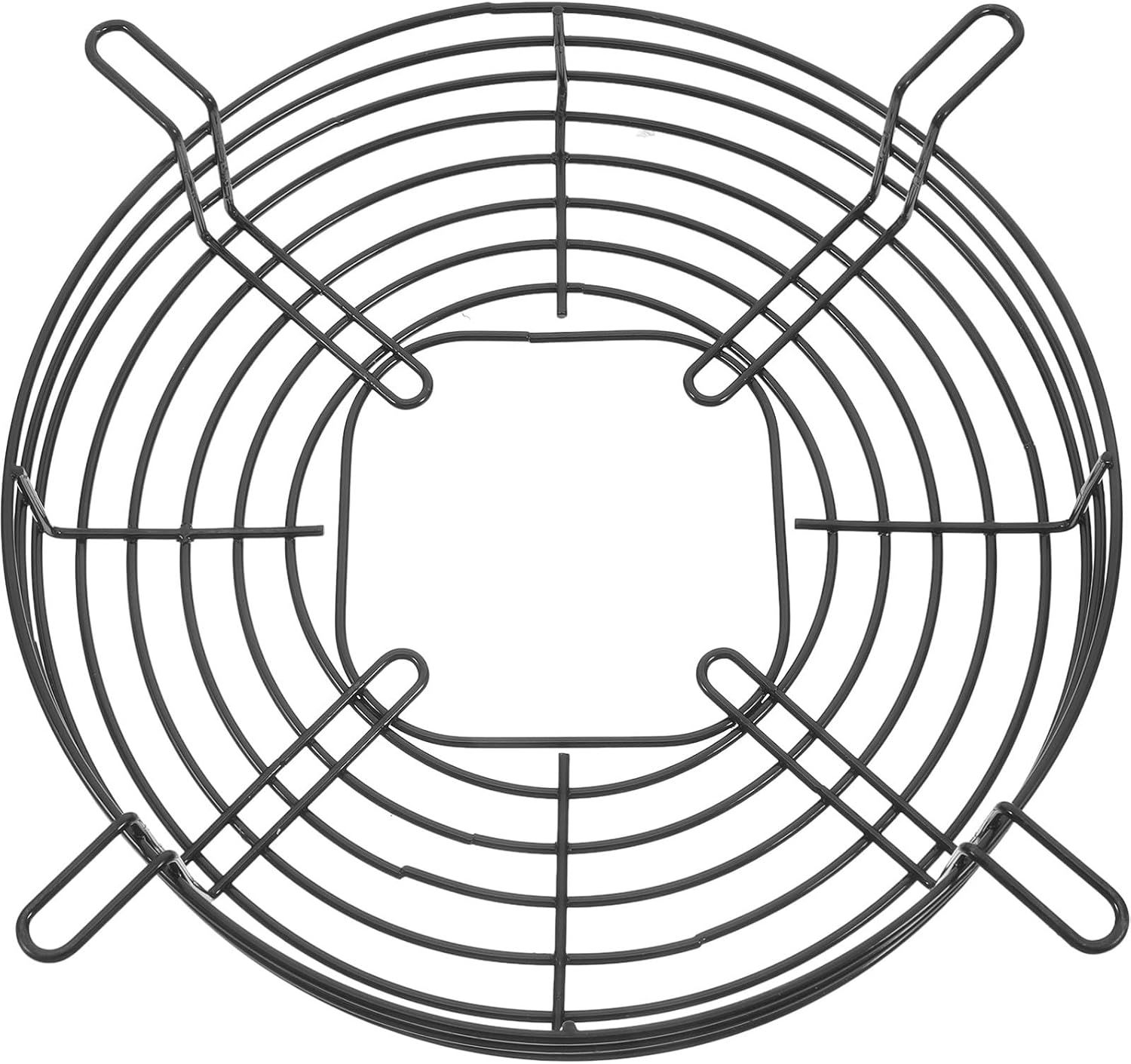 Zerodeko Black Iron round Cooling Fan Cover Grill for Refrigerator and Cold Storage Equipment, Reduces Consumption and Ensures Stable Temperatures, for Food and Chemical Industry Use
