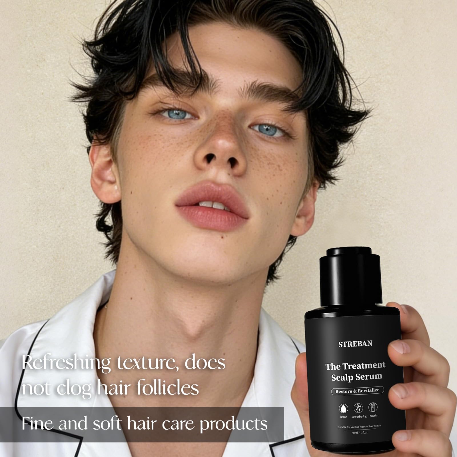 Professional Hair Serum Bundle, Day & Night Scalp Care System