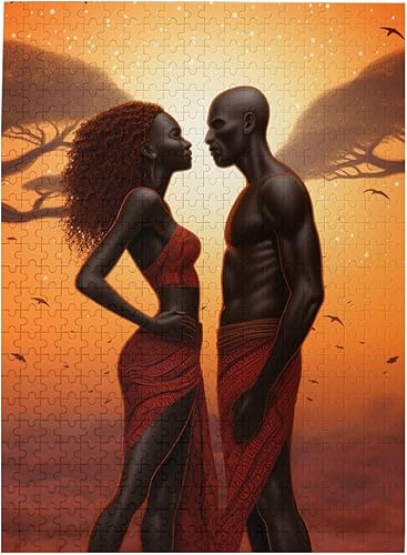 Rompecabezas de 500 piezas de madera para amantes africanos de madera para mujeres y hombres, rompecabezas de arte de bricolaje, juego de ocio,