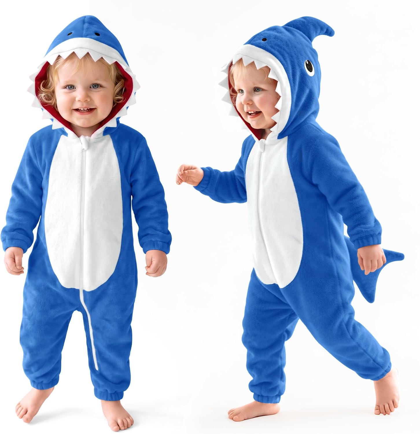 Toddler Boys Girls Halloween Animal Onesie Shark Cosplay Costume 6 Months-24 Months