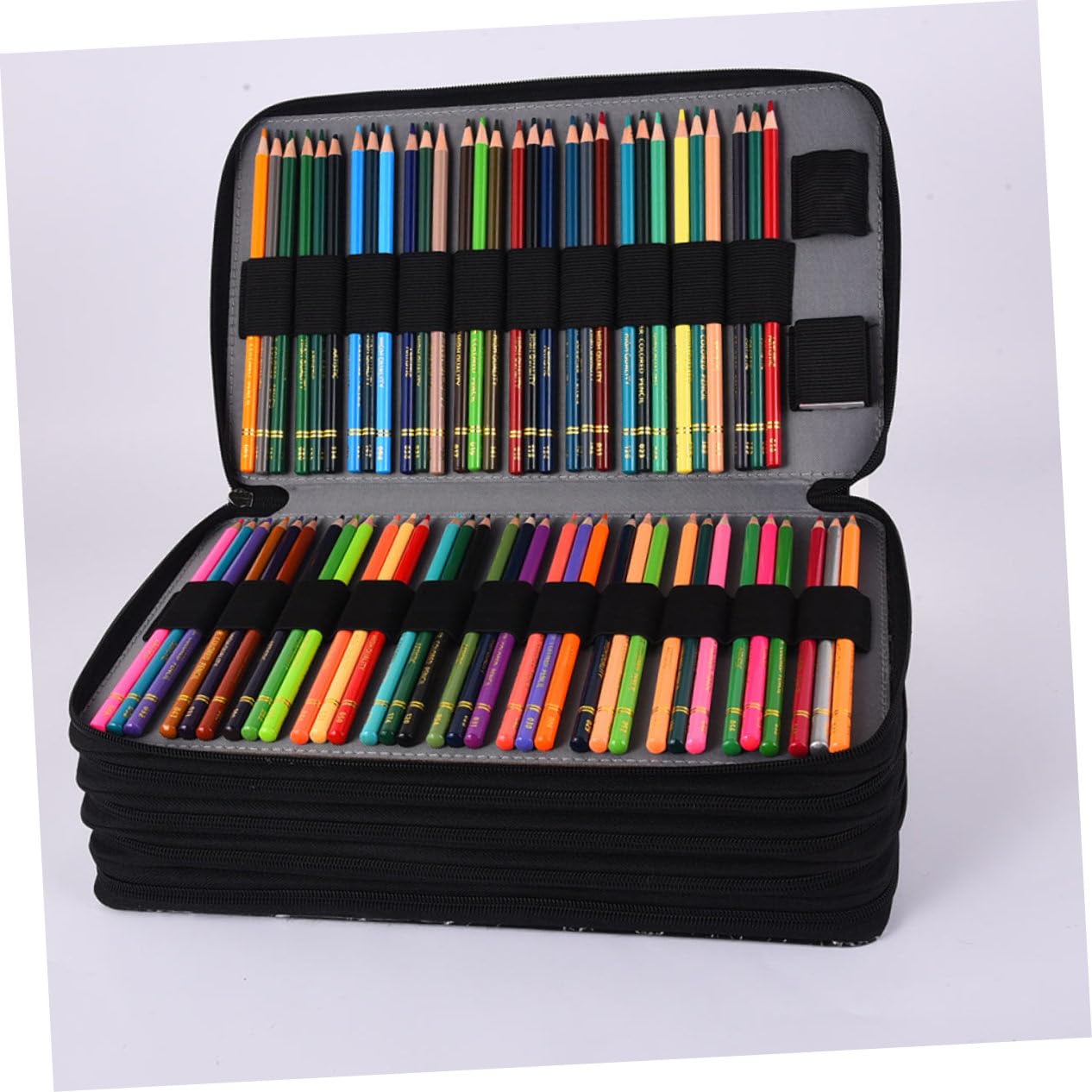 Astuccio Multistrato Capiente Oxford, Portatile Chiusura a Cerniera, Organizer per Penne e Cancelleria per Scuola