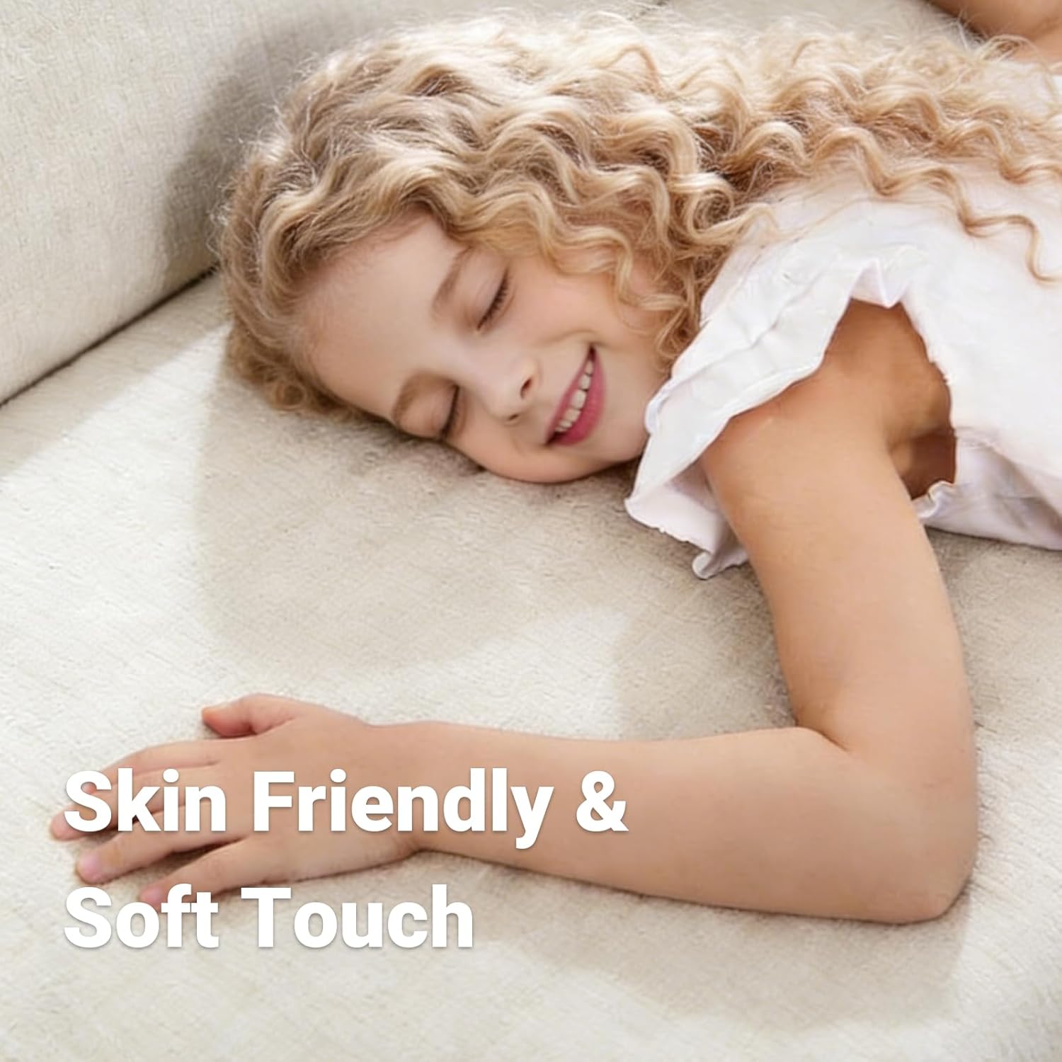 Folding Sofa Bed Chair, 3 in 1 Convertible Sleeper Chair Bed w/Pillow Handle, Floor Sofa Lounge w/Back Support & Removable Washable Cover for Living Room, Bedroom, Apartment (White) | Washable Cover, Sleeper Chair, Folding Sofa Bed