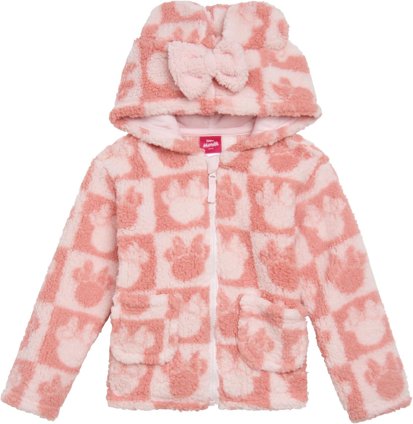 Disney Minnie Mouse Mickey Winnie the Pooh Cozy Sherpa Zip Up Cosplay Hoodie Newborn to Toddler Sizes (0-3 Months - 5T)