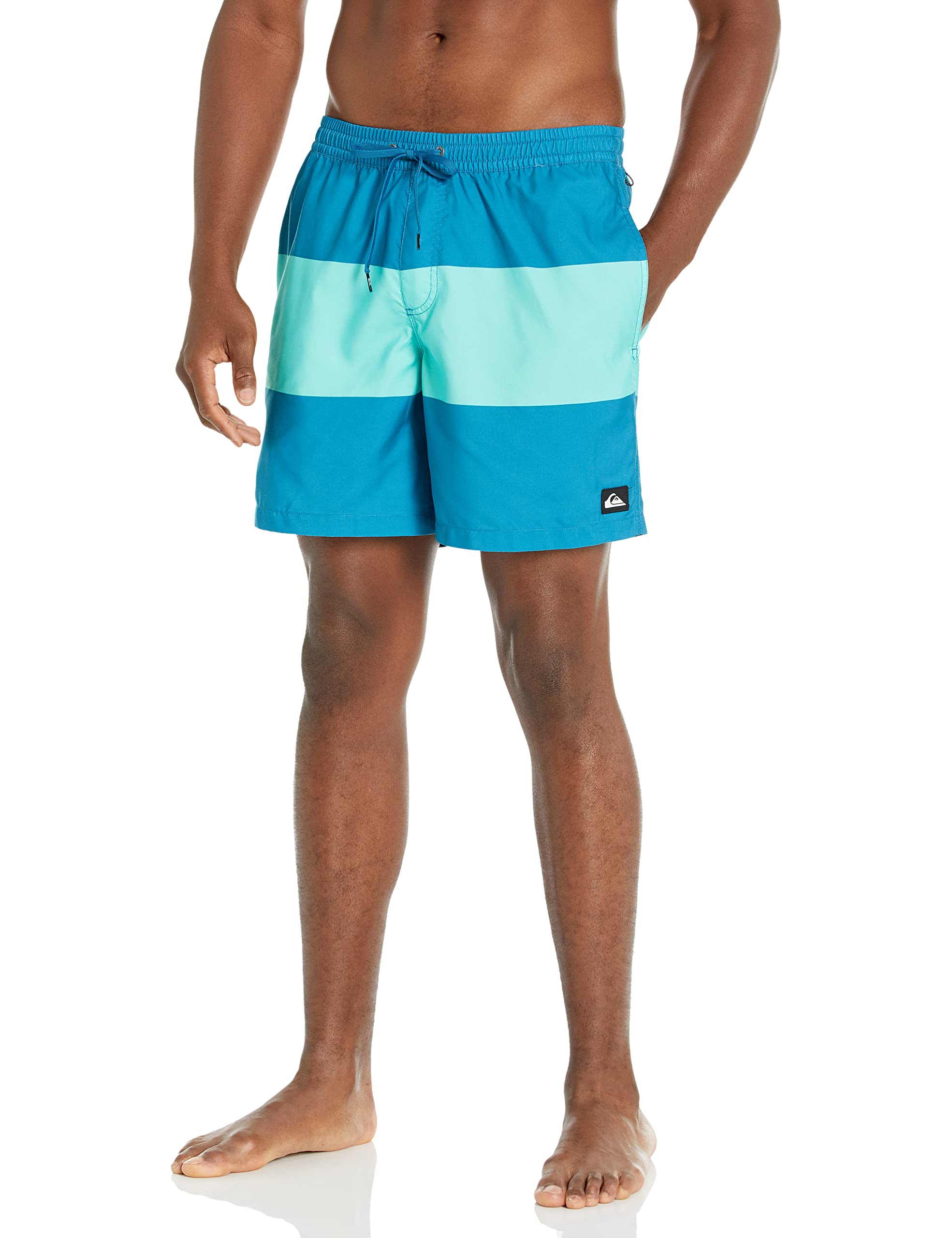 Quiksilver Volley-Bañador para Hombre con Cintura Elástica Pantalones Cortos