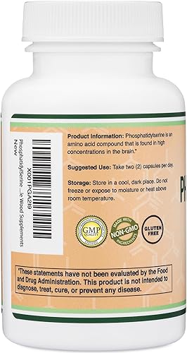 Miniatura 6 de Suplemento de fosfatidilserina de 300 mg por porción, 120 cápsulas (complejo fosfatidilserina) por Double Wood