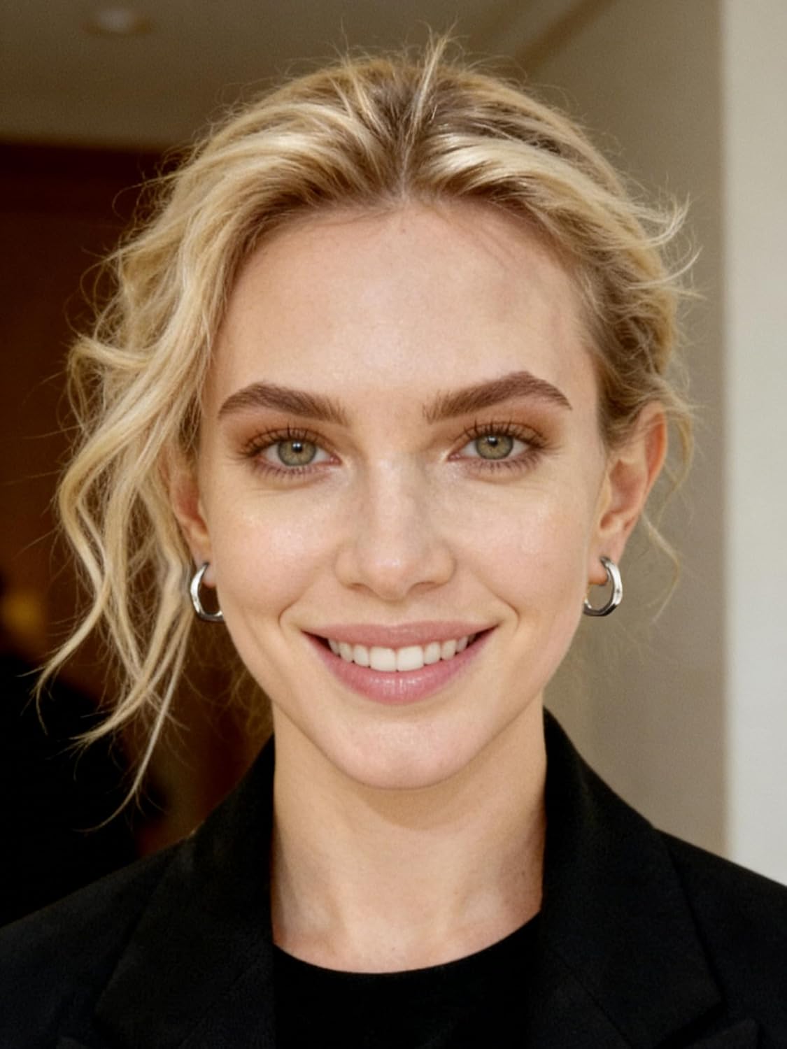 FAN&LOUIS Gold Hoop Clip On Earrings for Women, 24K Gold Plated Trendy Small Hoop Hypoallergenic Dainty Non Pierced Earrings Painless Lightweight Clip-On - Image 6