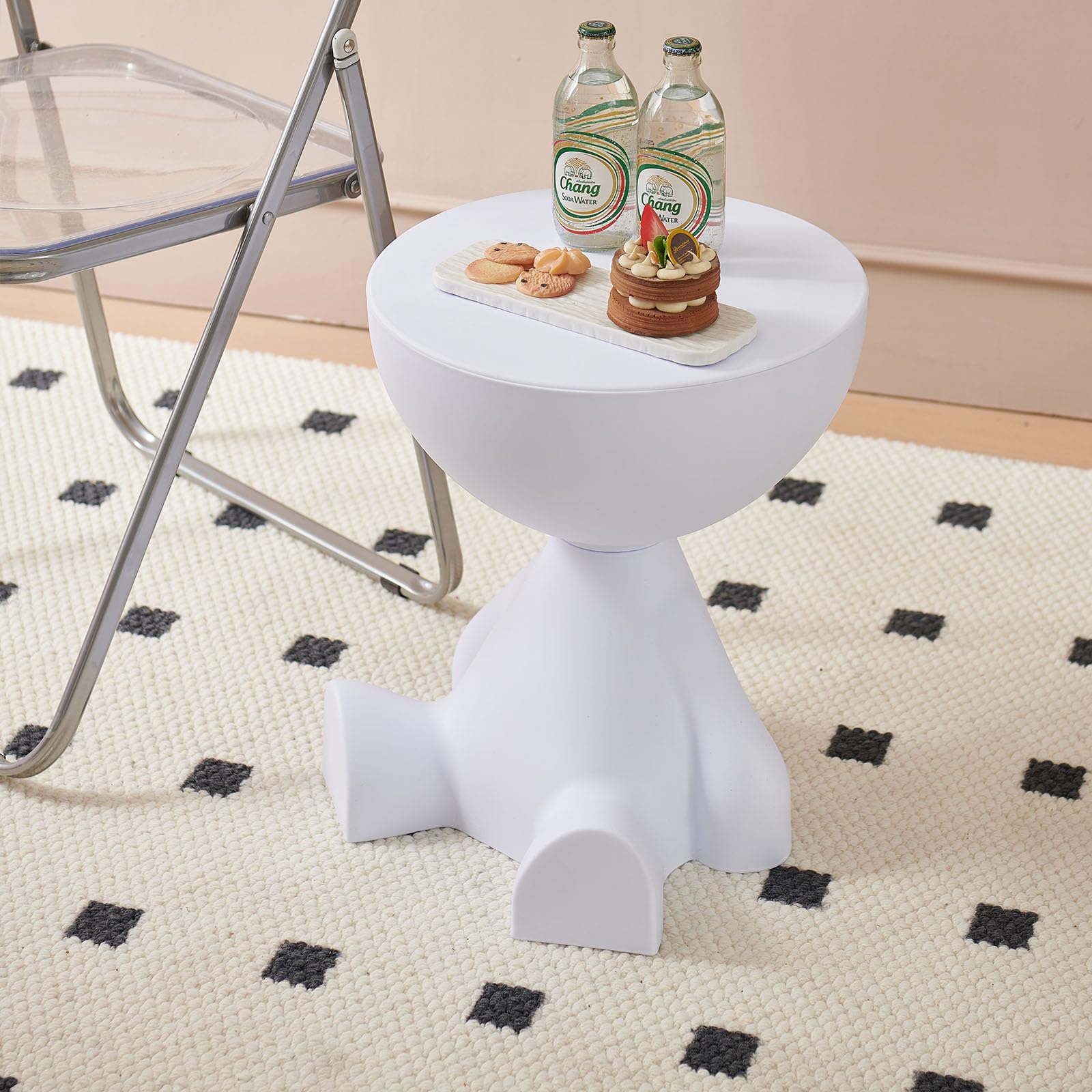 Mini Side Table Accent Mini Side Table – Small Round Coffee Table ...