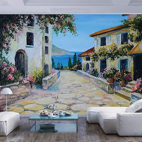 Miniatura 6 de Vinilo de pared de 55.0 x 30.0 in, para puerta de granero de madera vieja, de roble, de campo, de la aldea, de la vida rural, impresión fotográfica,