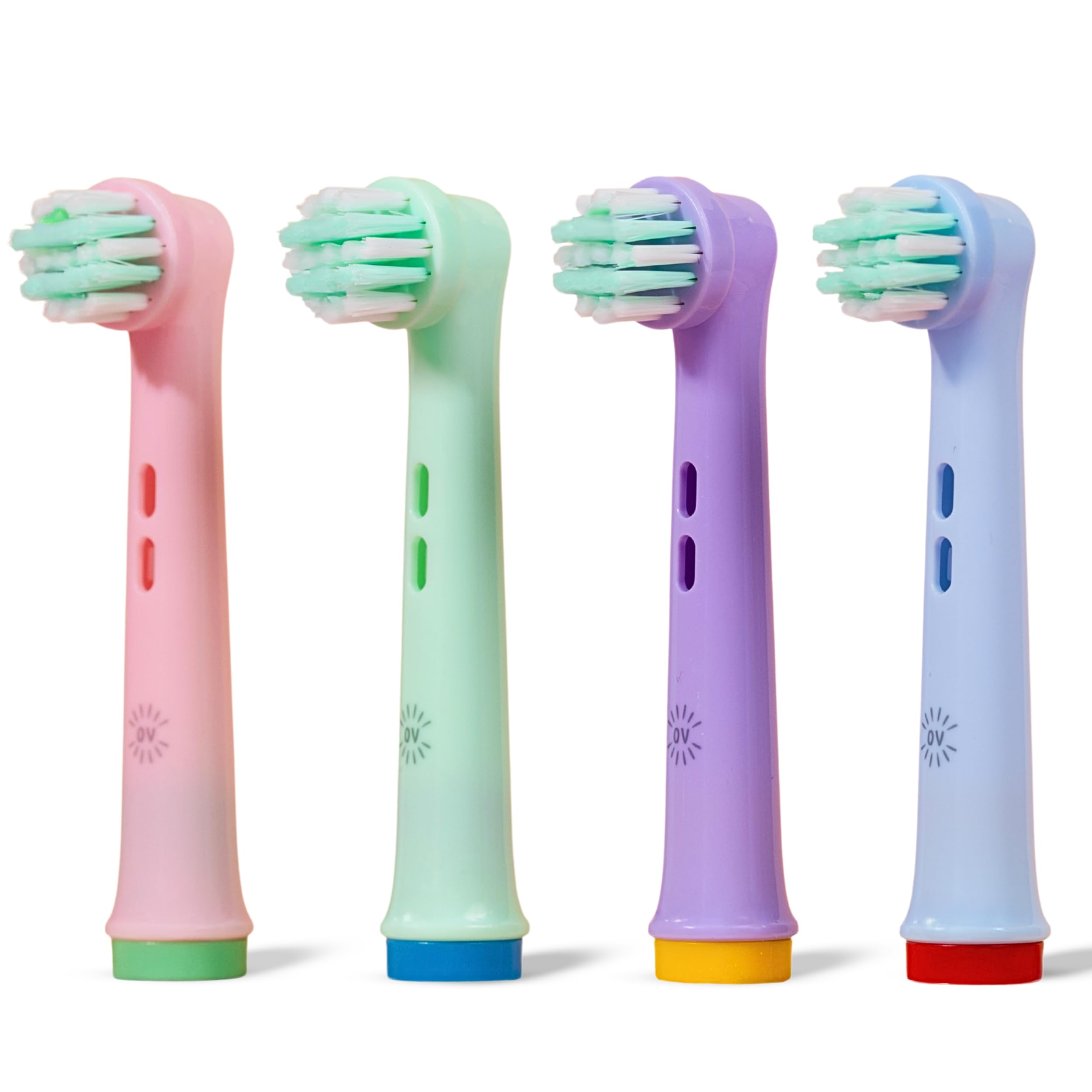 Recambio Compatible Oral B Infantil | OralVista Pack 4 Recambios Eléctricos para Niños | Suaves con las Encías Sensibles | Diseño Divertido | Fáciles de Instalar y Duraderos