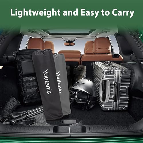 Miniatura 8 de Silla de campamento de gran tamaño, sillas de camping plegables portátiles con bolsillo lateral, portavasos y bolsa de transporte, sillas de