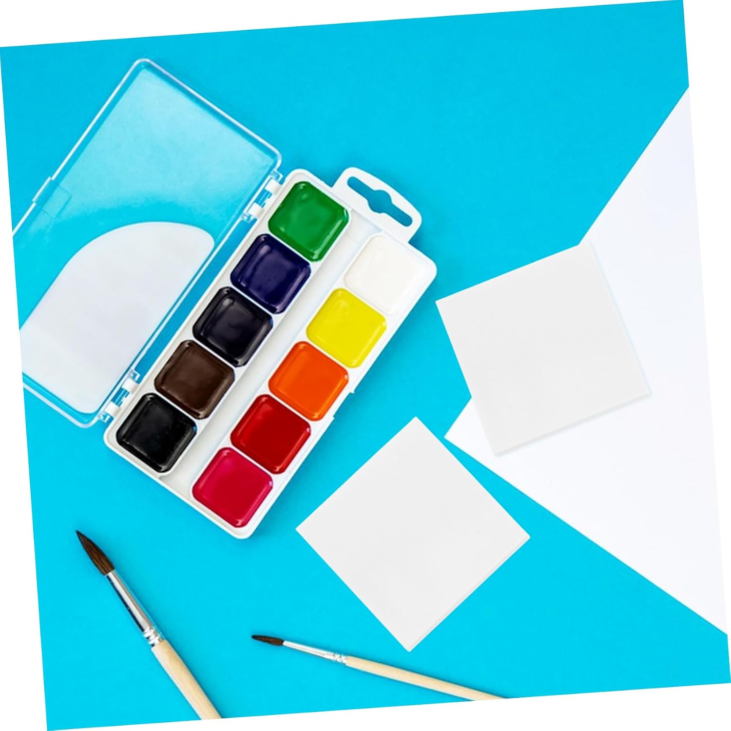 Anneome 5 Sets Double-Sided Palette Paper Sheets Pages Each Tearable Art Mixing Surfaces for Outdoor Painting Sketching and DIY Creative Projects
