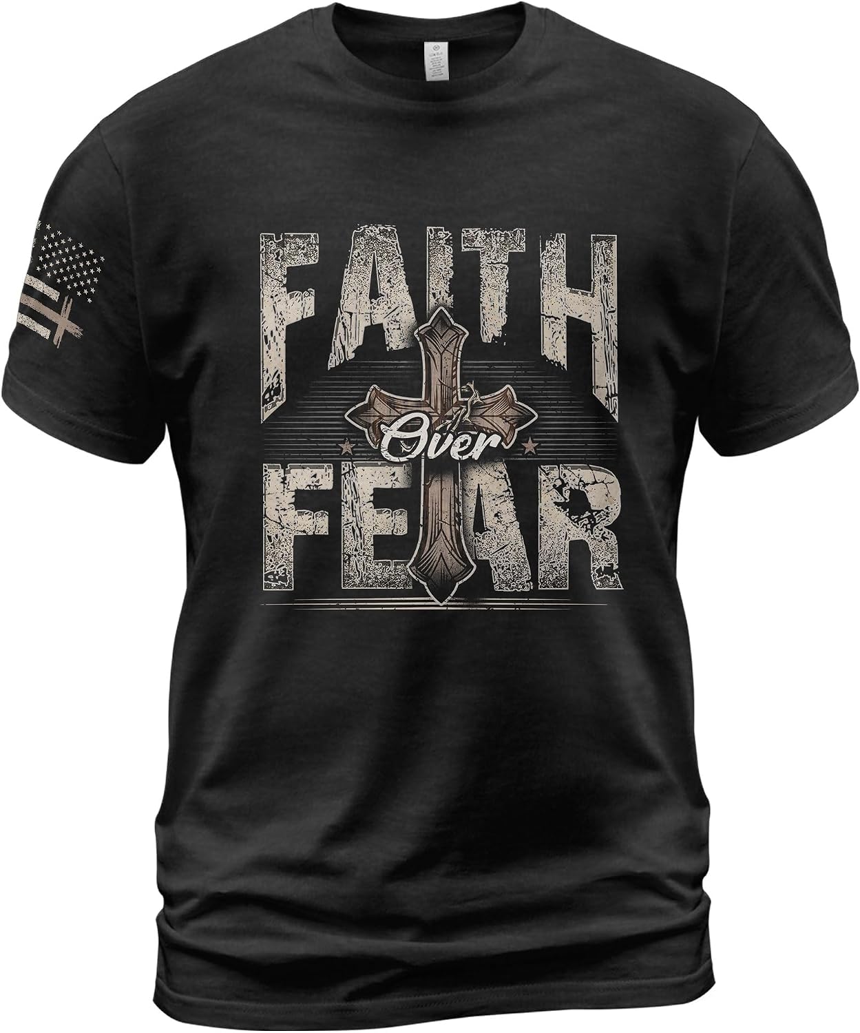 Faith Over Fear Shirt, Cross Shirt, Jesus Tshirt, Christian Shirts for Men, Jesus Shirts for Men