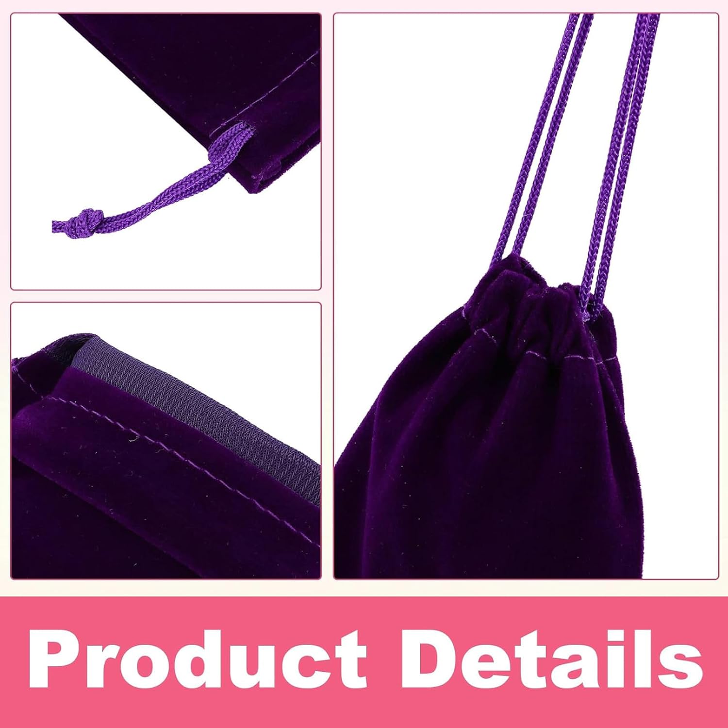 24 Pcs Little Velvet Drawstring Bags, Small Jewelry Pouches, 2.8''x3.5'' Velvet Gift Bags with Drawstring for Wedding Favors, Gifts, Event Supplies (12 Colors) - Image 3