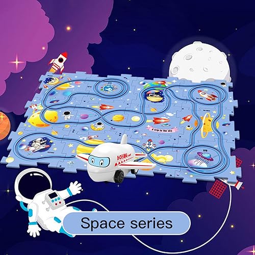 Miniatura 5 de 25 piezas de juguetes de rompecabezas para niños, rompecabezas de plástico con 1 lindo vehículo, juguetes para niños pequeños para niños de 3, 4, 5,