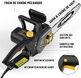 DOVAMAN 2400W Motosega Elettrica, 40cm Barra e Catena Oregon, Tensionamento Senza Attrezzi, Freno Sicurezza, 1 Catena Oregon e 1 Extra, Ideale per Legna da Ardere, Potatura e Uso in Giardino - DCS01A - 4