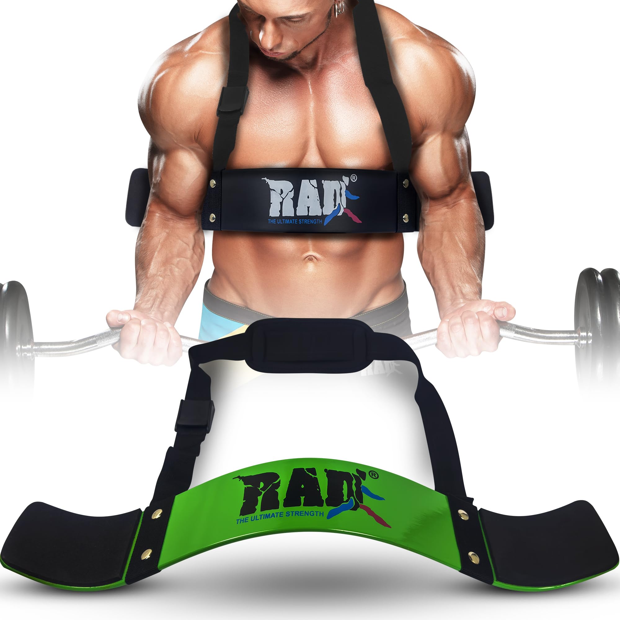 RAD Arm Blaster for Biceps & Triceps, Strength Training Arm Machines Great for Bicep Blaster, Bicep Curl Support Isolator