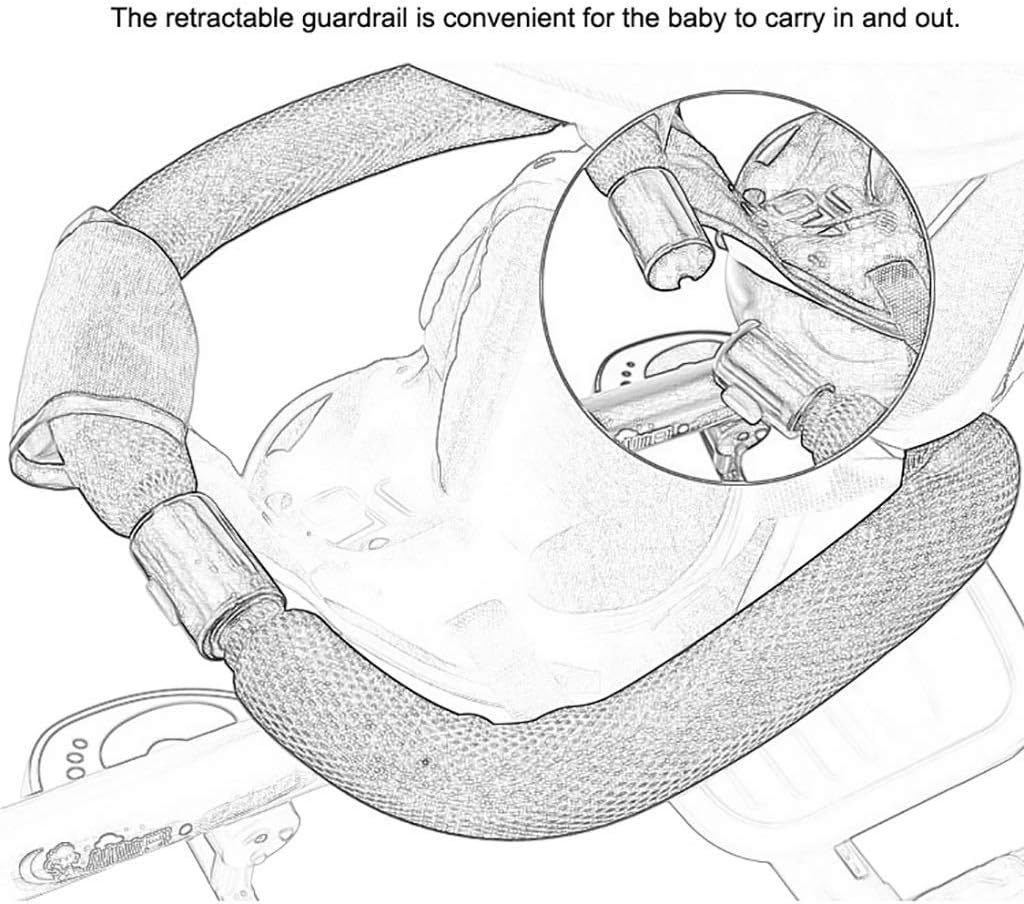 Tricycle Trike Outdoor Foldable Green Trike, Shade 4 in 1 Tricycle for Beginners, Red Tricycle for 1-6 Years Old Kids, 90x75x45cm (Color: Red)