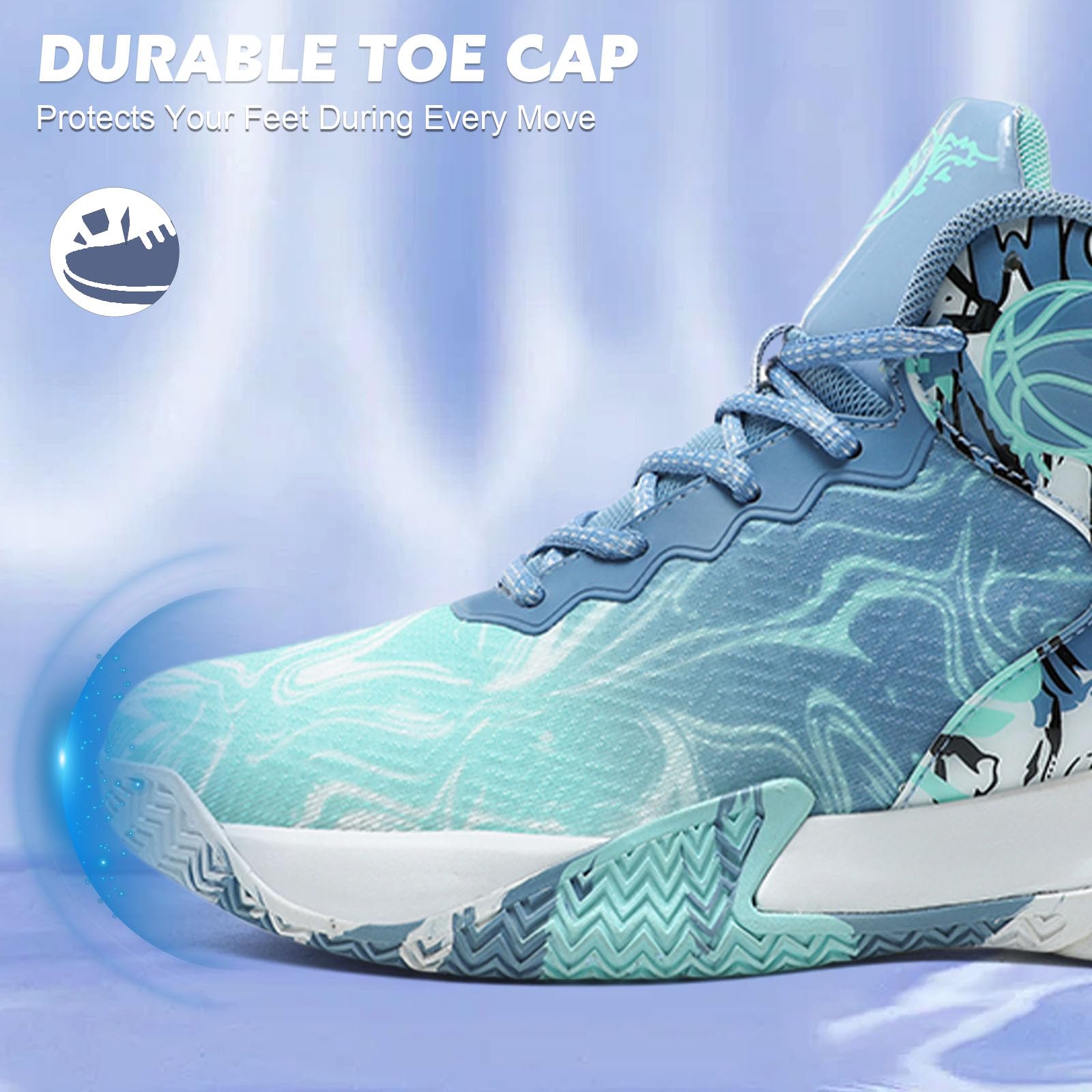 Zapatillas de Baloncesto para Hombre Zapatillas Deportivas cómodas de Malla para Caminar Zapatillas Ligeras de Moda para Correr al Aire Libre