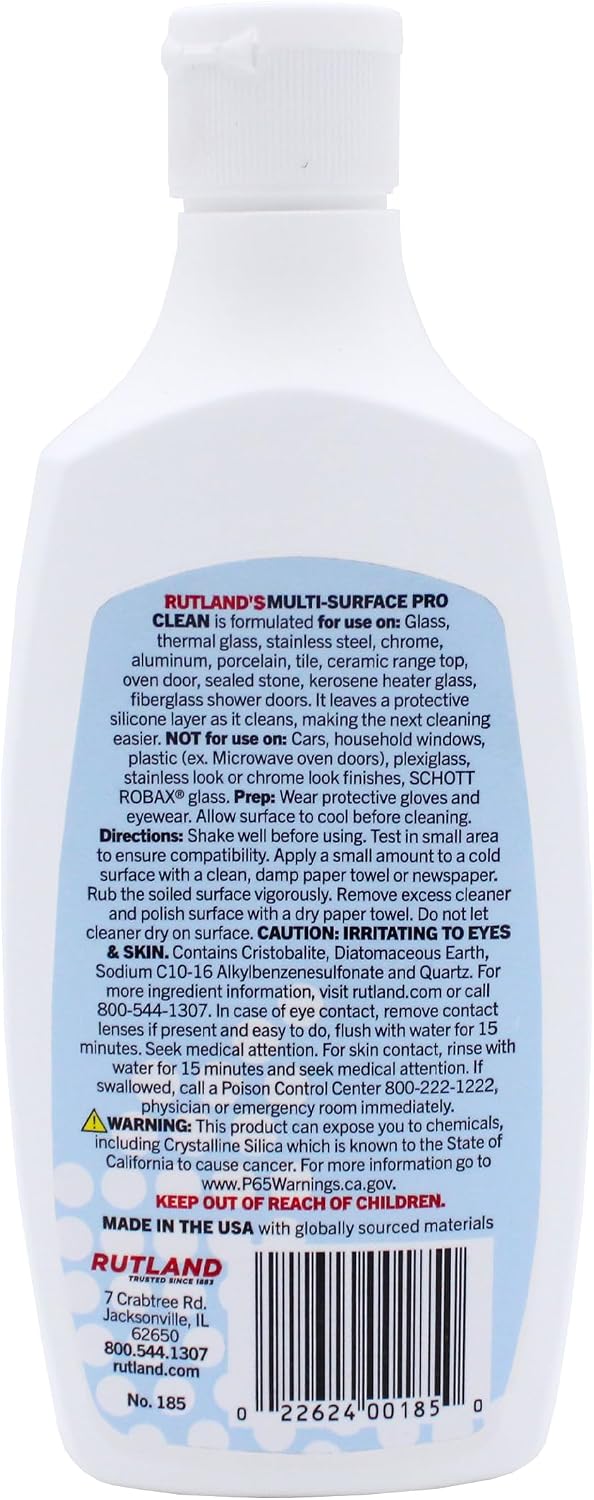 Rutland 185 Multi-Surface Pro Clean, 8 fl oz