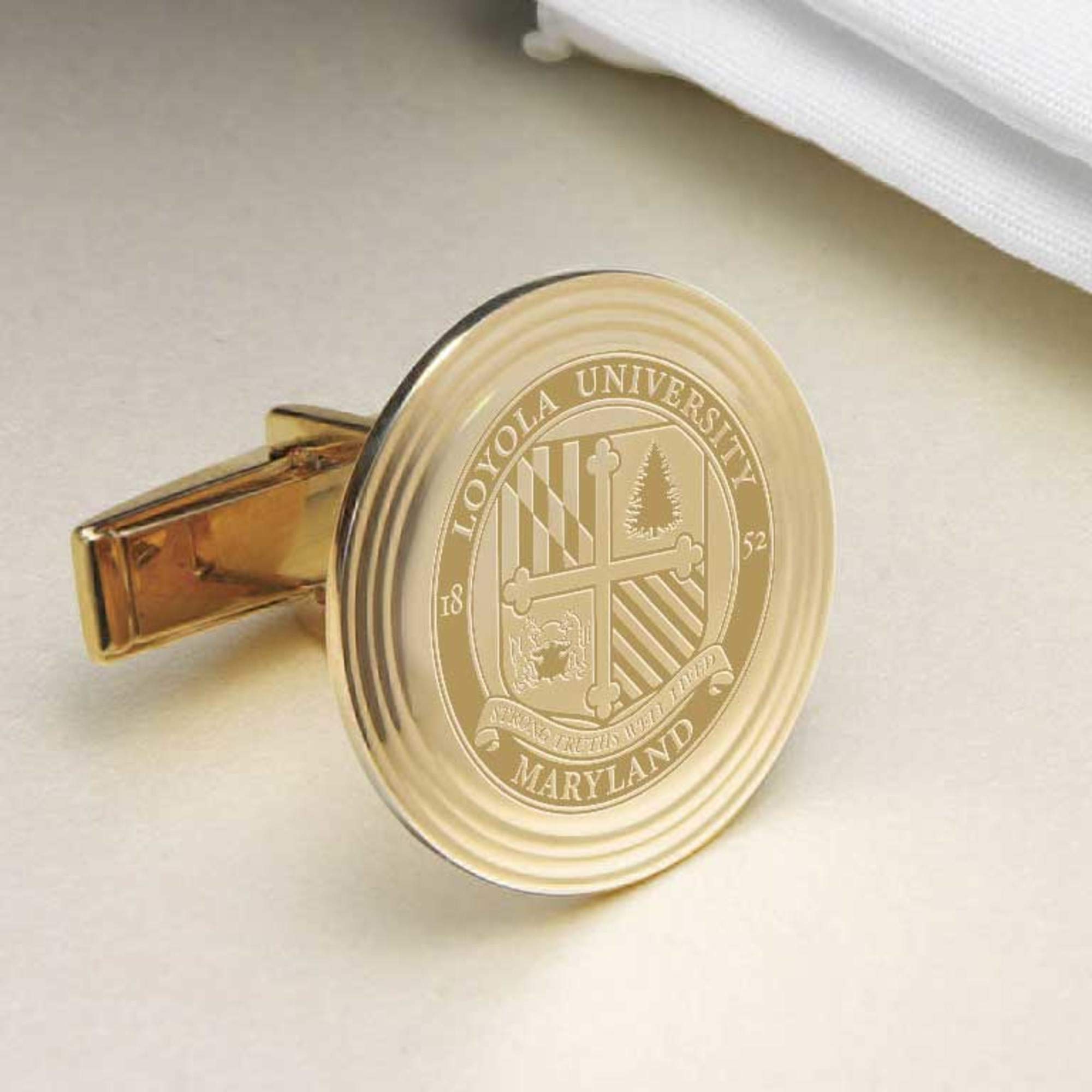 M. LA HART Loyola 18K Gold Cufflinks