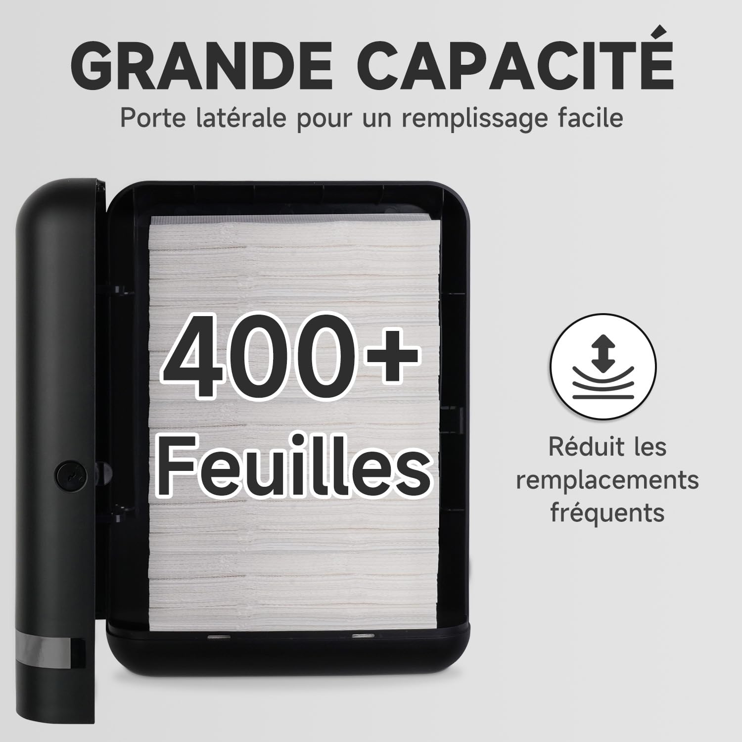 AIKE Distributeur Essuie Mains Mural,pour H2 & Z-Fold Les AIKE Distributeur Essuie Mains Mural,pour H2 & Z-Fold Les
