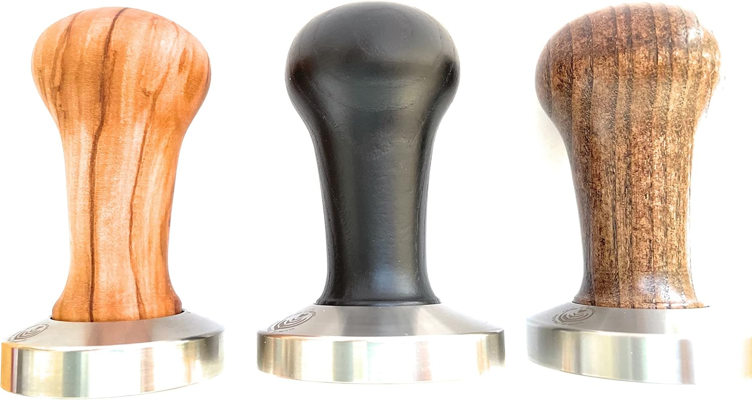 VIA CREMA Coffee Tamper 53 mm Espresso Tamper Calibrated Coffee Machine Accessories MADE IN ITALY