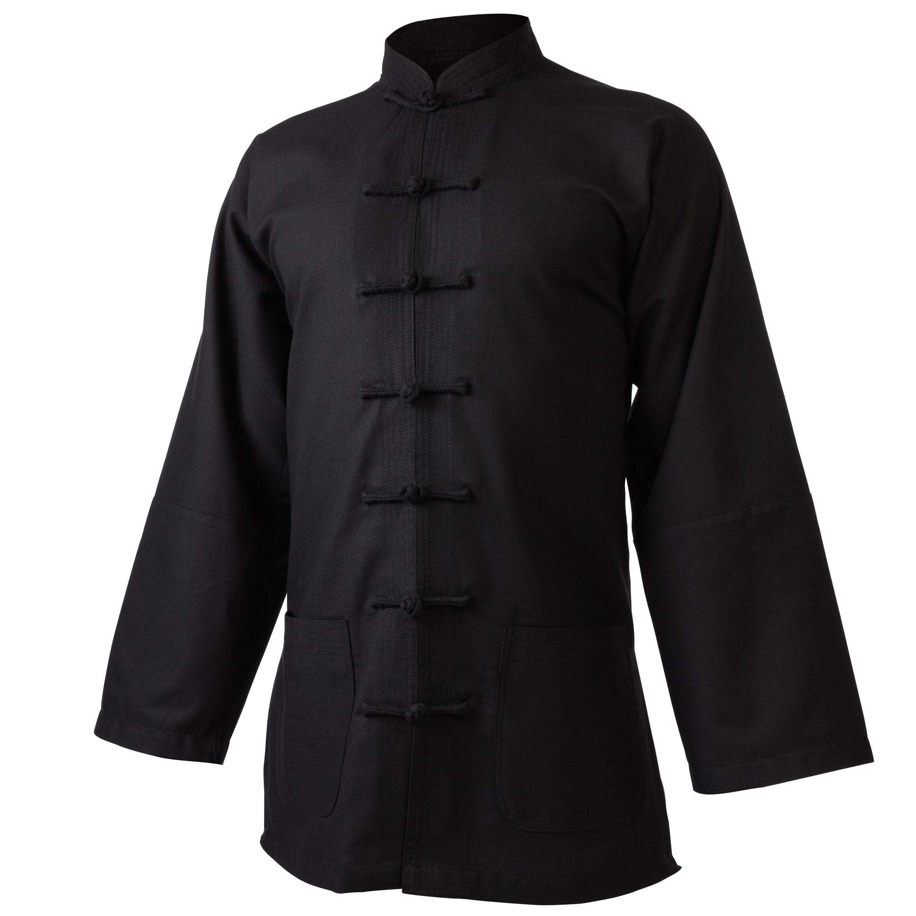 Leinen (Mittel) Kung Fu & Tai Chi Shirt Stehkragen Langarm - Taiji Anzug