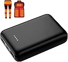 Whsahans Whsahans 5V 2A Rechargeable Battery Pack for Heated Vest 10000mah Heated Jacket Battery Power Bank for Heated Vests Heated Jackets Heated Hoodies for Men Women(No DC Port, Not Suit for 7.4v)