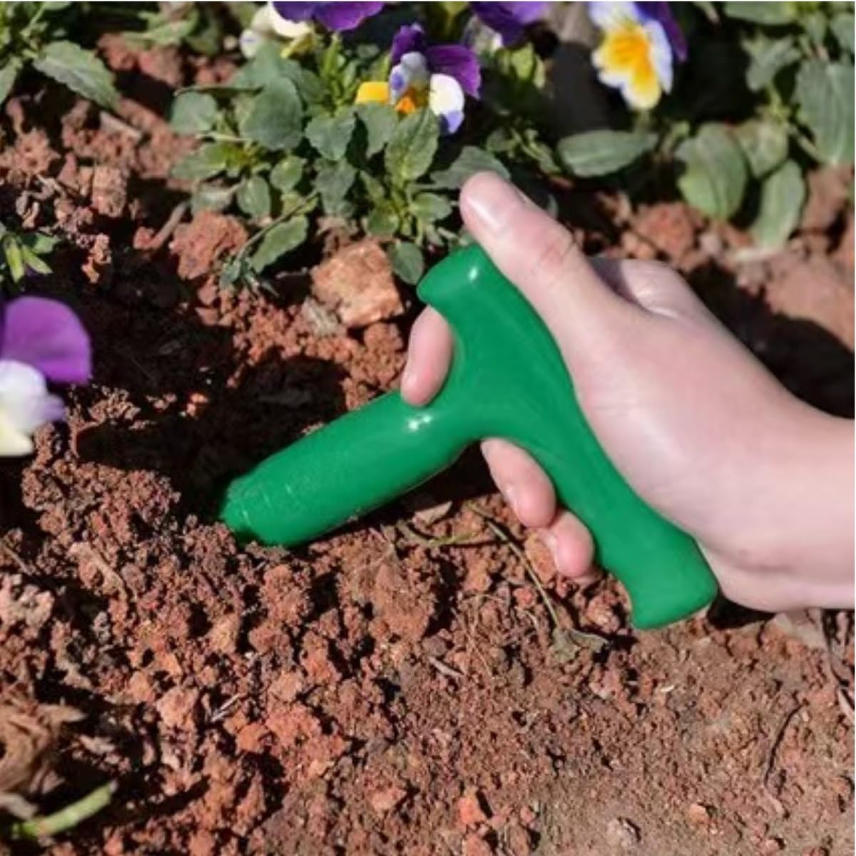 Plantoir à bulbes,2 Pièces Plantoir à main traditionnel,Plantoir Tout,semoir pratique,Pour faire des trous permettant de mettre en terre les jeunes plantes et les jardinières