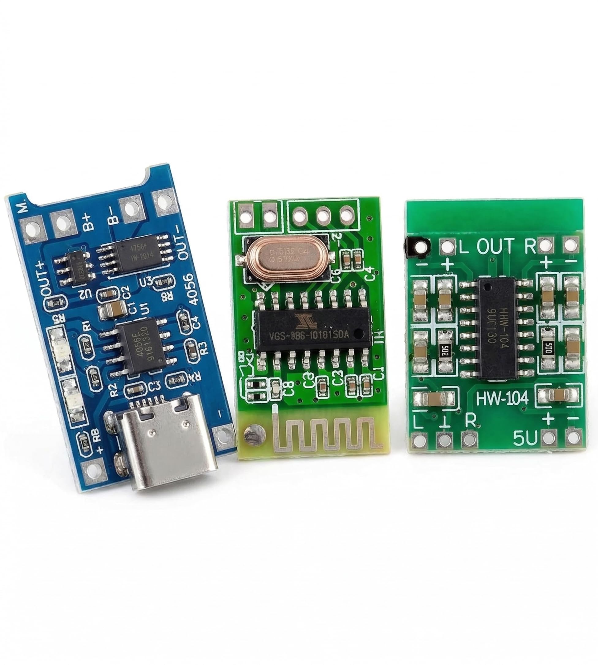 Combo of PAM8403 Mini Amplifier KIT (TP4056 C-Type +PAM+BT CHIP)-image-46