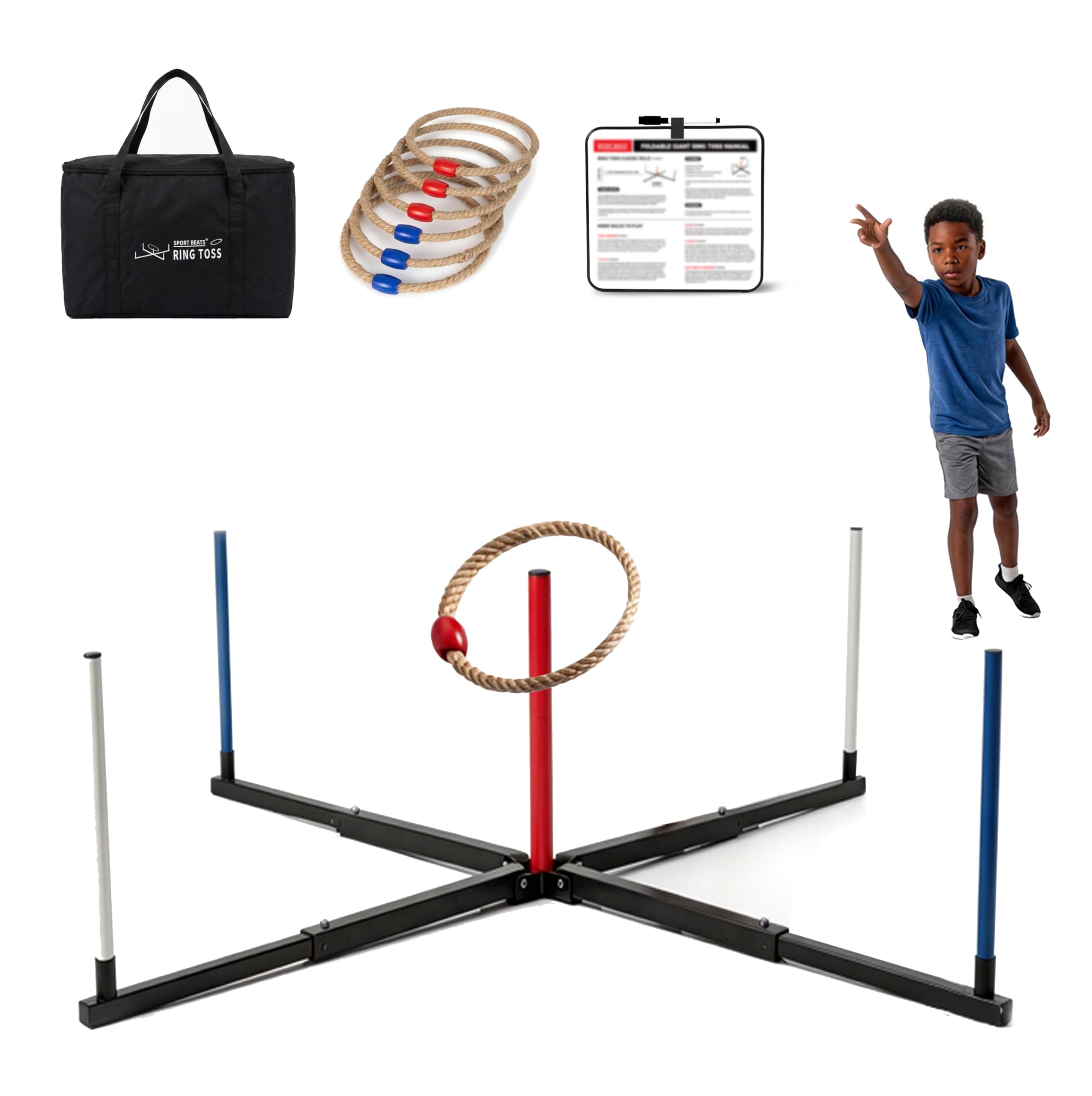 Photo 1 of SPORT BEATS Giant Ring Toss Outdoor Game