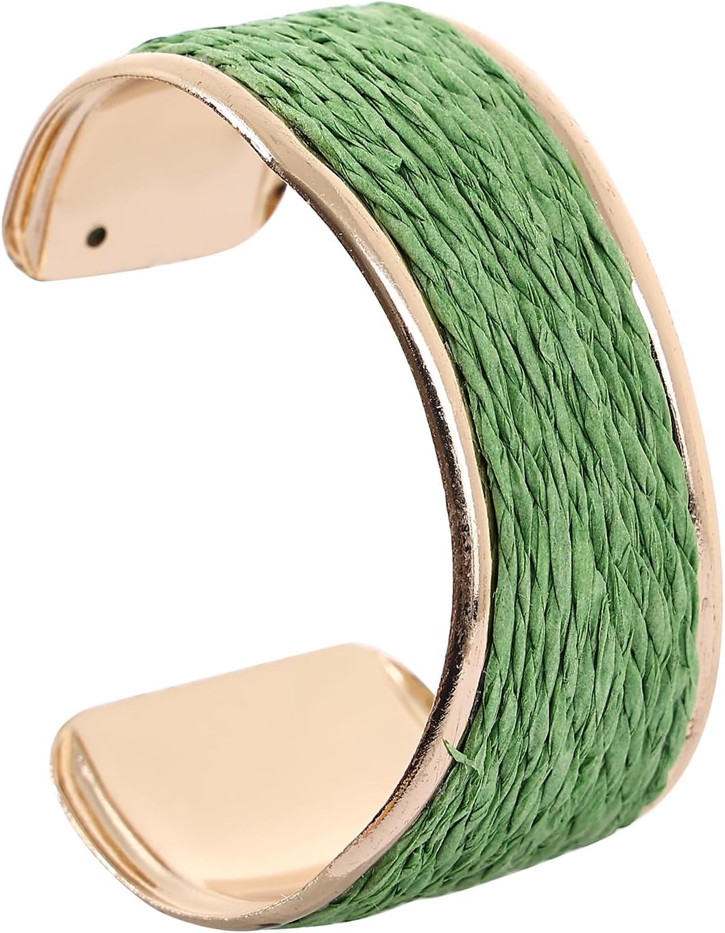 Raffia Colorful Chunky Cuff Bracelet For Women Statement Irregular Wave Vacation Tropical Beachy Spring Summer Wide Open Bangle Handmade Boho Costume Jewelry Accessories