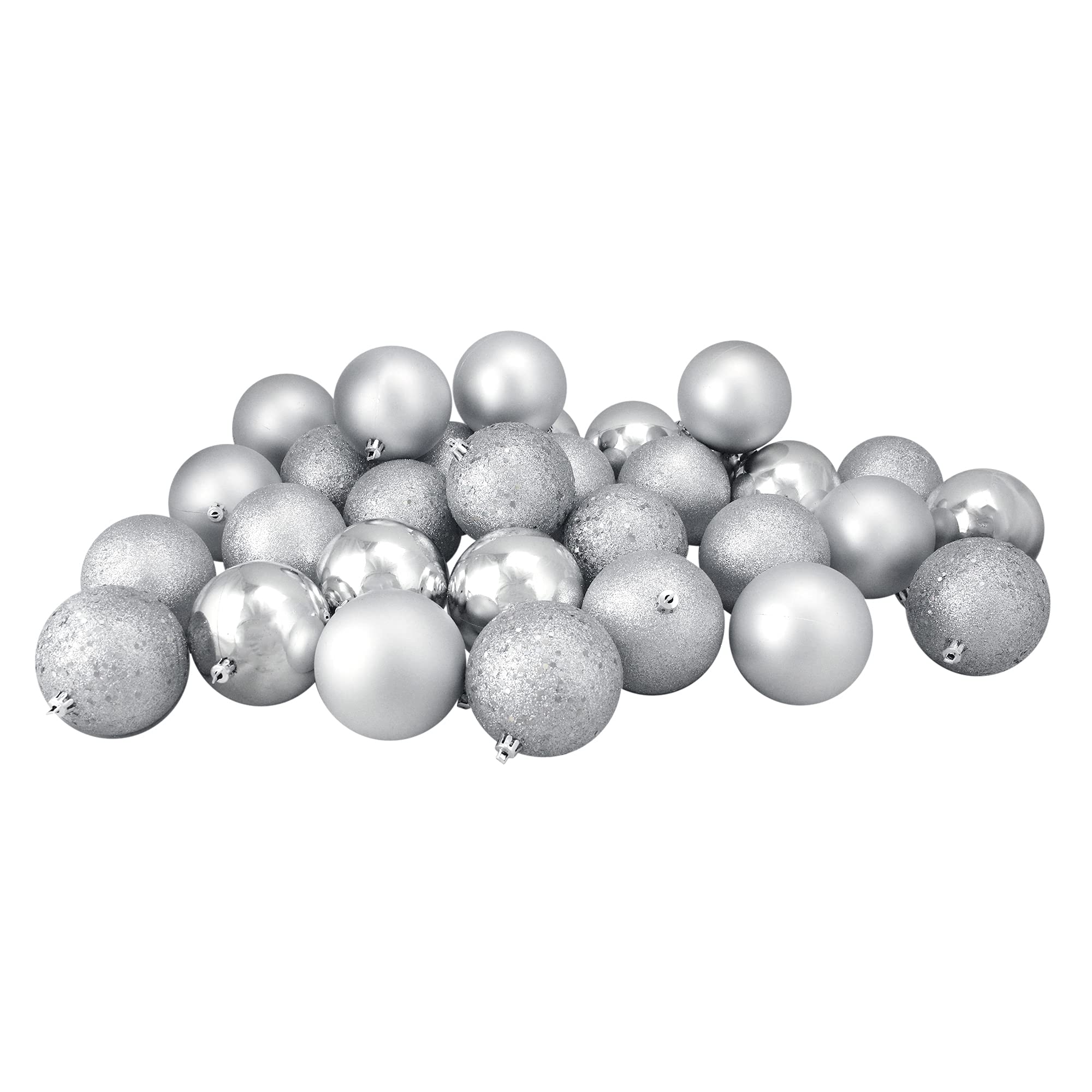 Northlight 32 Count Splendor 4-Finish Shatterproof Christmas Ball Ornaments, 3.25